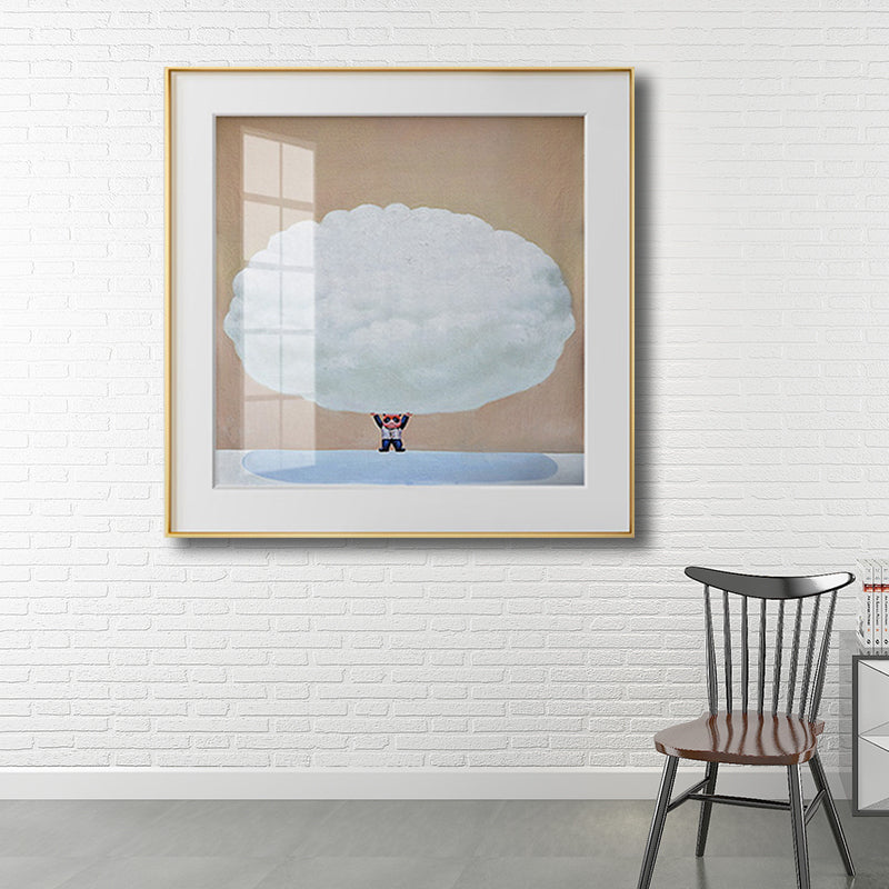 Illustration Painting Kids Style Canvas Cartoon Character in Soft Color, Multiple Sizes Clearhalo 'Art Gallery' 'Canvas Art' 'Kids' Arts' 1728733