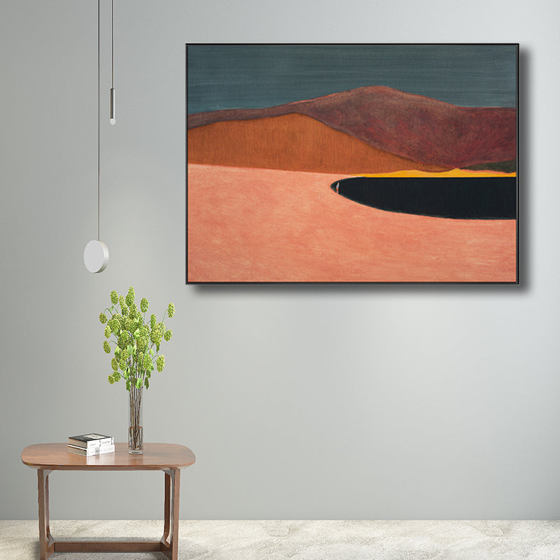 Mount Landscape Canvas in Pastel Color Modern Style Wall Art Decor for Dining Room Clearhalo 'Art Gallery' 'Canvas Art' 'Contemporary Art Gallery' 'Modern' Arts' 1728748