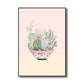 Contemporary Cactus Canvas Guest Room Wall Art Print in Pastel Color, Multiple Sizes Clearhalo 'Art Gallery' 'Canvas Art' 'Contemporary Art Gallery' 'Modern' Arts' 1728753