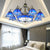 Blue 9/14 Lights Chandelier Light Tiffany Stained Glass Pyramid Pendant Lamp for Bedroom with Mermaid Deco 9 Blue Clearhalo 'Ceiling Lights' 'Chandeliers' 'Close To Ceiling Lights' 'Industrial' 'Middle Century Chandeliers' 'Tiffany Chandeliers' 'Tiffany close to ceiling' 'Tiffany' Lighting' 172894