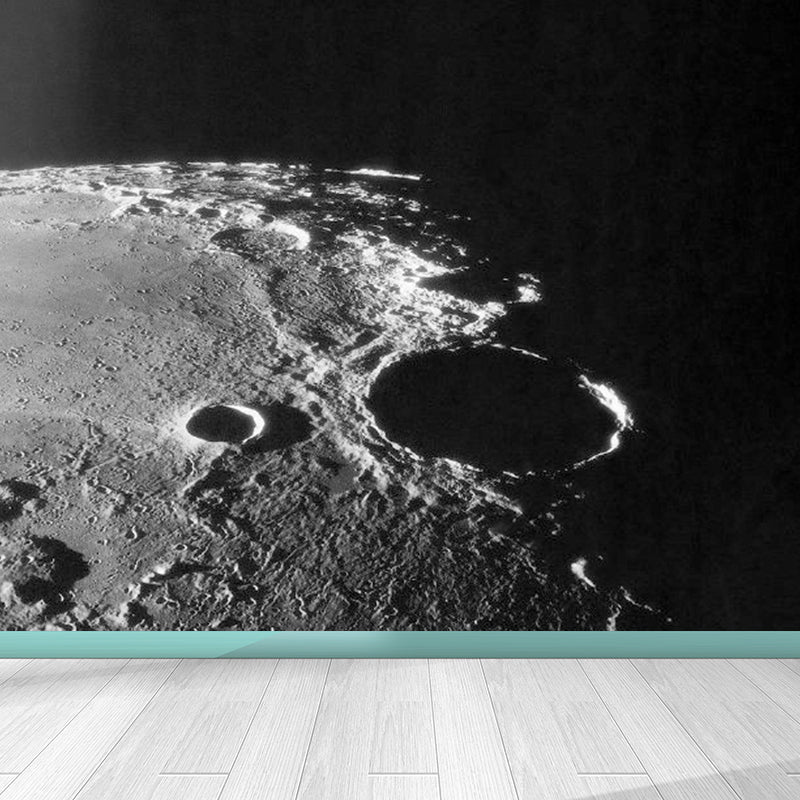 Magical Planet Mural Wallpaper Pastel Color Modern Wall Covering for Girls Bedroom Clearhalo 'Wall Decor' 'Wall Mural' 1729417