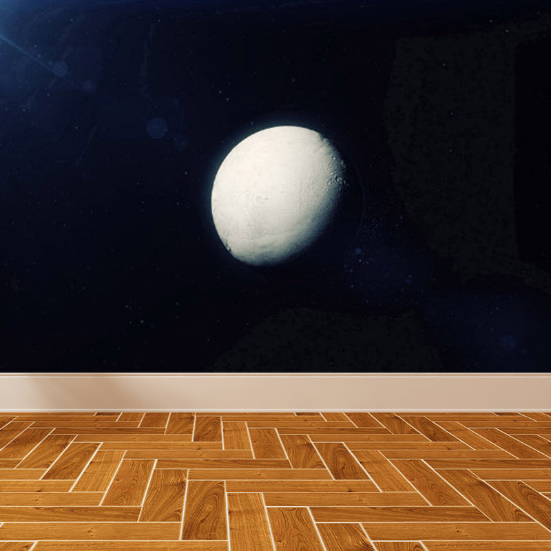 Magical Planet Mural Wallpaper Pastel Color Modern Wall Covering for Girls Bedroom Clearhalo 'Wall Decor' 'Wall Mural' 1729426