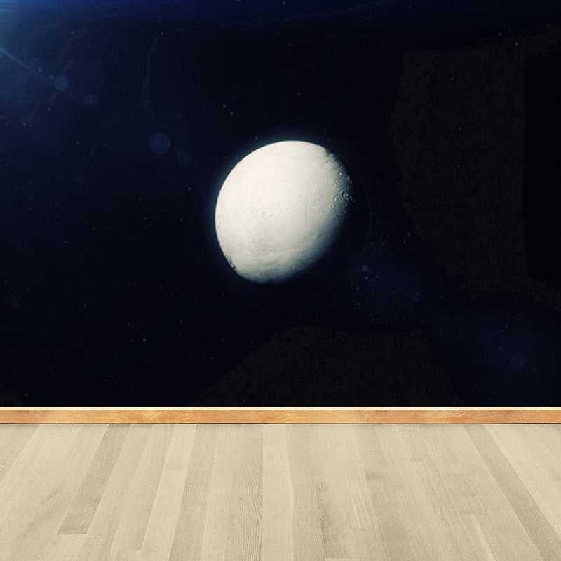 Magical Planet Mural Wallpaper Pastel Color Modern Wall Covering for Girls Bedroom Clearhalo 'Wall Decor' 'Wall Mural' 1729427