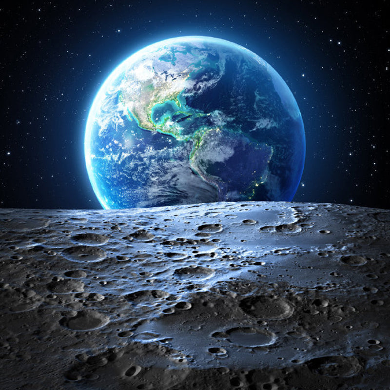 Modern Style Boys Mural Wallpaper Giant Planet Pattern Pastel Color Wall Covering Clearhalo 'Wall Decor' 'Wall Mural' 1729508