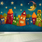 Modern Planet Wall Mural Non-Woven Stain Resistant Soft Color Wall Art for Living Room Clearhalo 'Wall Decor' 'Wall Mural' 1729532