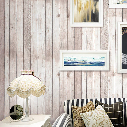 Light Grey Wood Wallpaper Roll Peel and Stick Country Sitting Room Wall Covering Light Gray Clearhalo 'Country wall decor' 'Rustic' 'Wallpaper' Wall Decor' 1729945