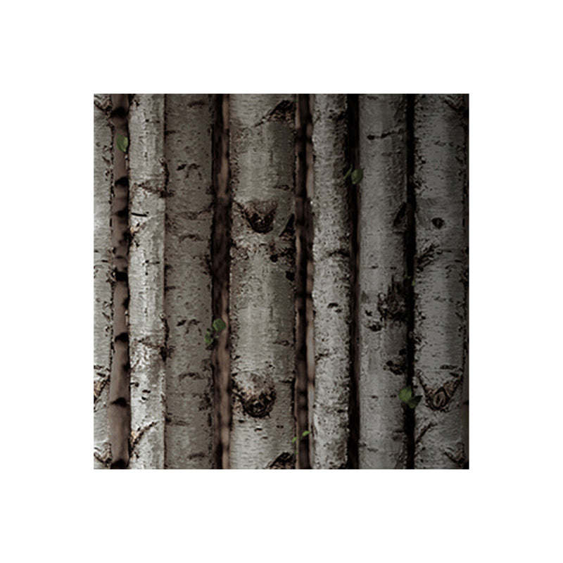 Unpasted Birch Forest Wallpaper Roll PVC Farmhouse Wall Covering for Dining Room Clearhalo 'Country wall decor' 'Rustic' 'Wallpaper' Wall Decor' 1730091