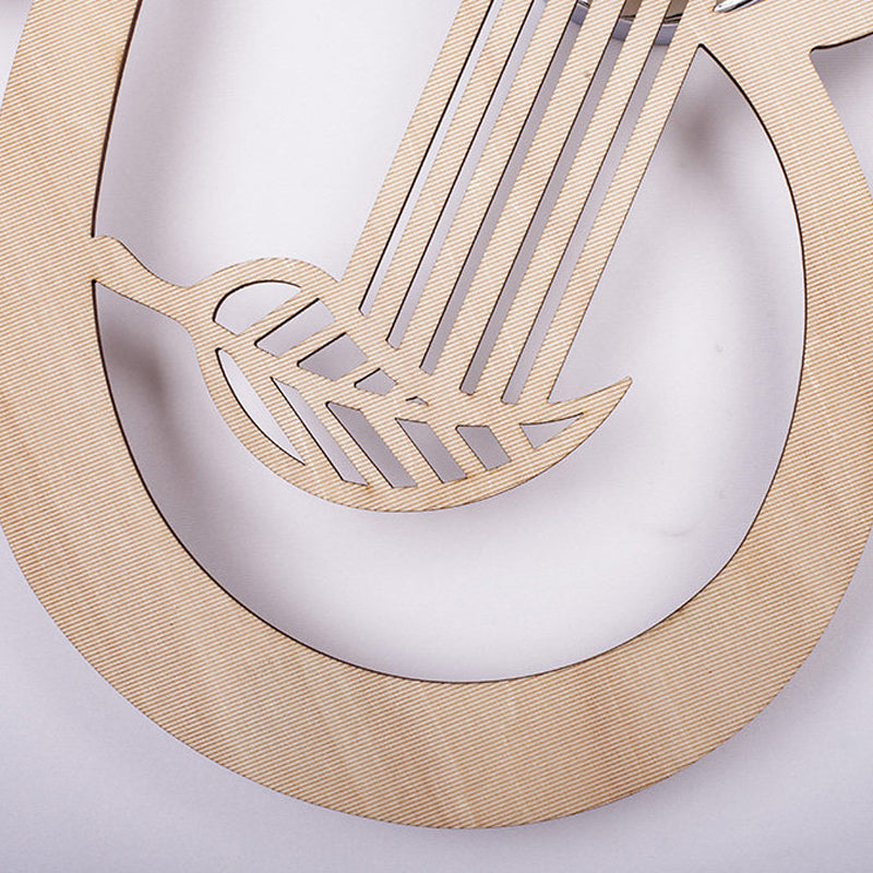 Modern Lovely Wall Light Wood Single Light Brown Sconce Light for Corridor Nursing Room Clearhalo 'Wall Lamps & Sconces' 'Wall Lights' Lighting' 173050