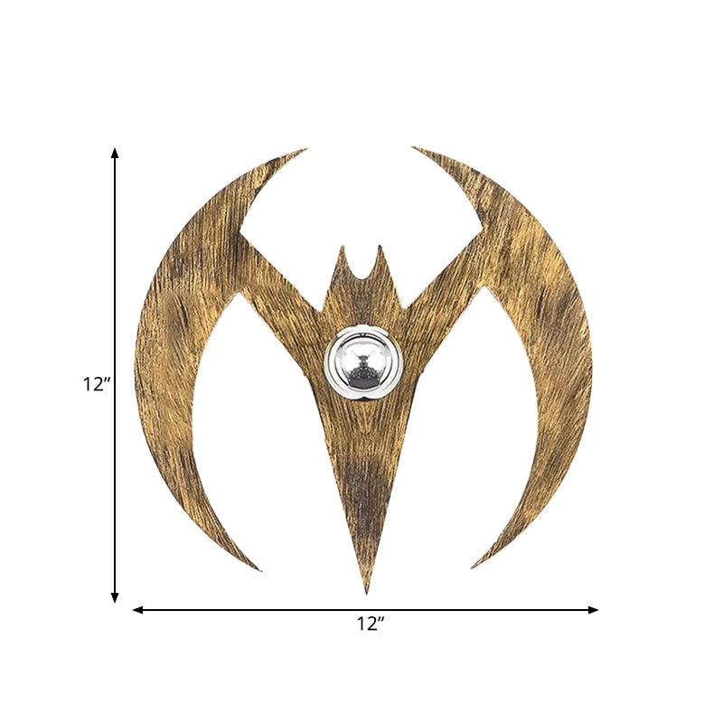 Modern Lovely Wall Light Wood Single Light Brown Sconce Light for Corridor Nursing Room Clearhalo 'Wall Lamps & Sconces' 'Wall Lights' Lighting' 173053