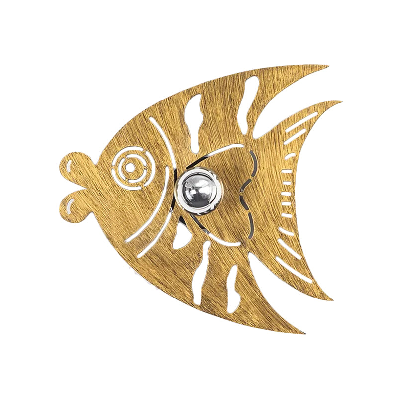 Modern Lovely Wall Light Wood Single Light Brown Sconce Light for Corridor Nursing Room Clearhalo 'Wall Lamps & Sconces' 'Wall Lights' Lighting' 173058