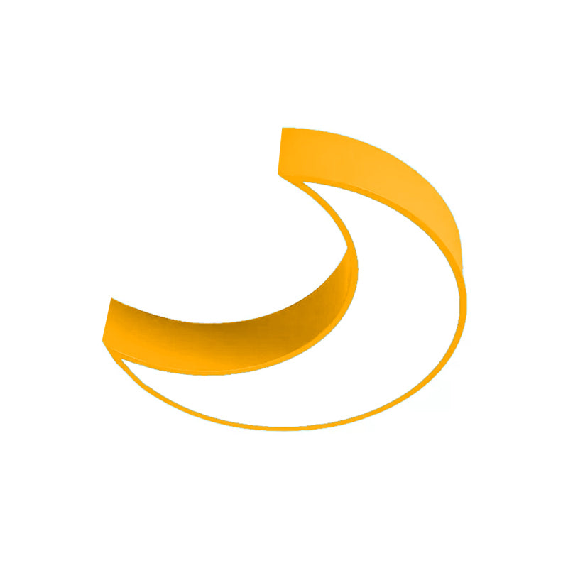 Crescent Child Bedroom Ceiling Mount Light Acrylic Lovely Ceiling Fixture Light Clearhalo 'Ceiling Lights' 'Close To Ceiling Lights' 'Close to ceiling' 'Flush mount' Lighting' 173314