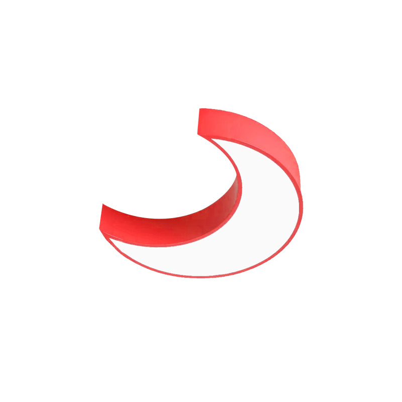 Crescent Child Bedroom Ceiling Mount Light Acrylic Lovely Ceiling Fixture Light Clearhalo 'Ceiling Lights' 'Close To Ceiling Lights' 'Close to ceiling' 'Flush mount' Lighting' 173316