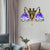 Blue Glass Dragonfly Wall Lamp Tiffany 2 Heads Brass Sconce Light with/without Pull Chain Blue with Pull Chain Clearhalo 'Industrial' 'Middle century wall lights' 'Tiffany wall lights' 'Tiffany' 'Wall Lamps & Sconces' 'Wall Lights' Lighting' 17356