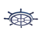 Acrylic Slim Rudder Flush Mount Light Child Bedroom Nautical Style Ceiling Lamp in Blue Clearhalo 'Ceiling Lights' 'Close To Ceiling Lights' 'Close to ceiling' 'Flush mount' Lighting' 173744