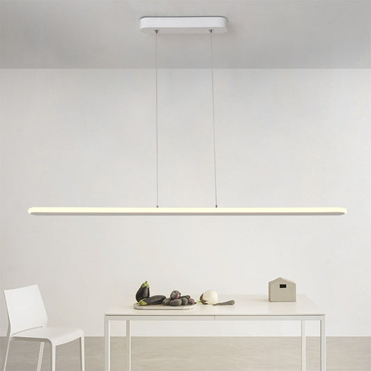 16"/23.5"/31.5" Wide Oval Hanging Pendant Light Contemporary LED Kitchen Ceiling Pendant over Table in Warm/White Light White Warm