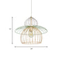 Metal Wire Cage Pendant Lighting Nordic Simple Style 1 Light Gold Suspension Light for Dining Room Clearhalo 'Ceiling Lights' 'Modern Pendants' 'Modern' 'Pendant Lights' 'Pendants' Lighting' 173852