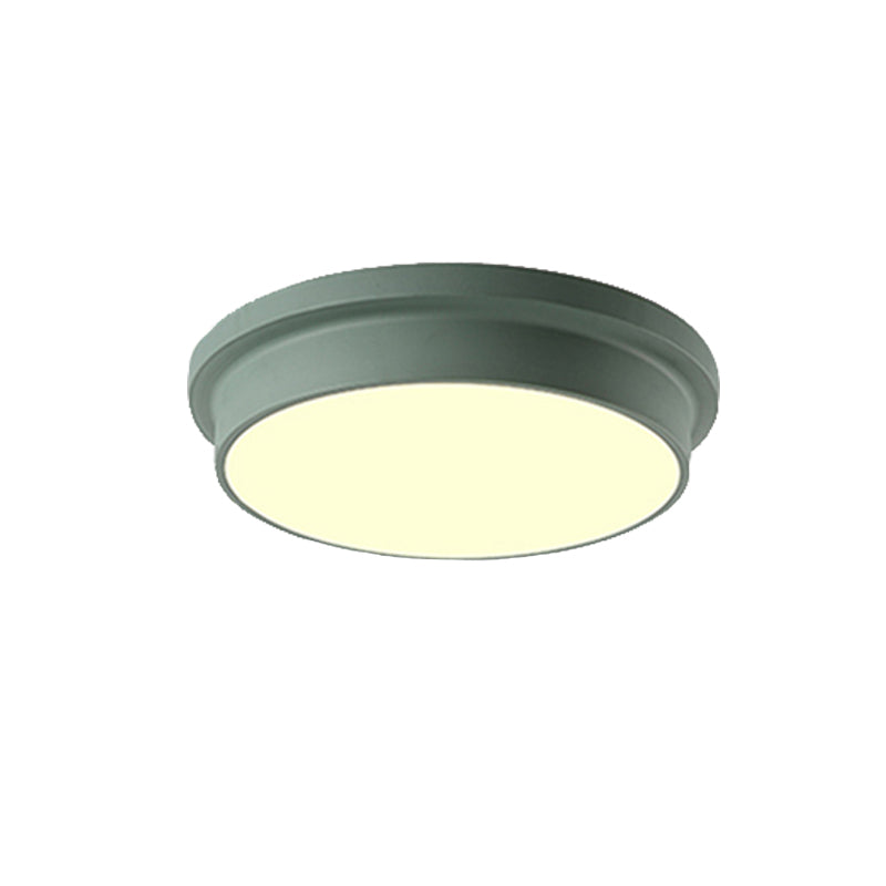 Nordic Macaron Colored Ceiling Light Round Shape Acrylic Flushmount Light for Child Bedroom Clearhalo 'Ceiling Lights' 'Close To Ceiling Lights' 'Close to ceiling' 'Flush mount' Lighting' 173917