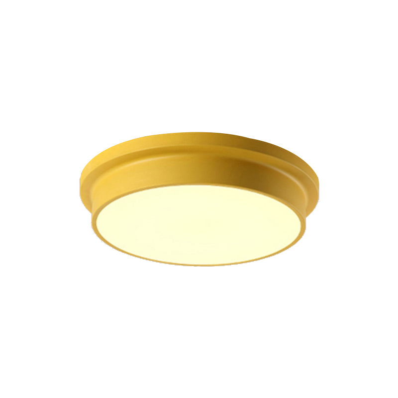 Nordic Macaron Colored Ceiling Light Round Shape Acrylic Flushmount Light for Child Bedroom Clearhalo 'Ceiling Lights' 'Close To Ceiling Lights' 'Close to ceiling' 'Flush mount' Lighting' 173921