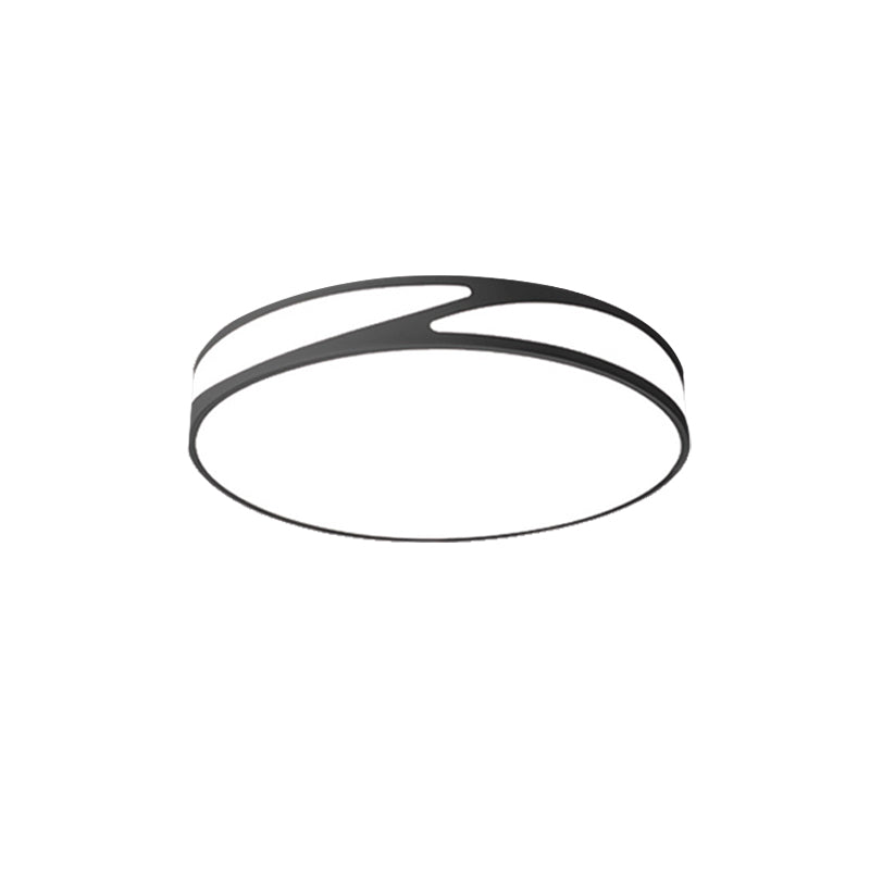 Candy Colored Circular Flush Ceiling Light Macaron Style Acrylic Ceiling Lamp for Office Clearhalo 'Ceiling Lights' 'Close To Ceiling Lights' 'Close to ceiling' 'Flush mount' Lighting' 173928