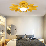 Metal Leaf Ceiling Mount Light One Head Pretty Ceiling Fixture with Candy Color for Kindergarten Clearhalo 'Ceiling Lights' 'Close To Ceiling Lights' 'Close to ceiling' 'Flush mount' Lighting' 174067