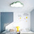 Cloud Child Bedroom Flush Mount Light Acrylic Nordic Style Macaron Colored Ceiling Lamp Green Clearhalo 'Ceiling Lights' 'Close To Ceiling Lights' 'Close to ceiling' 'Flush mount' Lighting' 174521