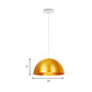Dome Shade Pendant Light with Ruffle Contemporary Metal Single Head Red/Yellow/Blue Pendant Light, 12"/16"/19.5" Wide Clearhalo 'Ceiling Lights' 'Modern Pendants' 'Modern' 'Pendant Lights' 'Pendants' Lighting' 174543