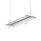 Ultra Slim Acrylic LED Light Fixture Modern Single Light Black/White Ceiling Lamp in Warm/White Light, 35.5"/47" Wide Clearhalo 'Ceiling Lights' 'Modern Pendants' 'Modern' 'Pendant Lights' 'Pendants' Lighting' 174635