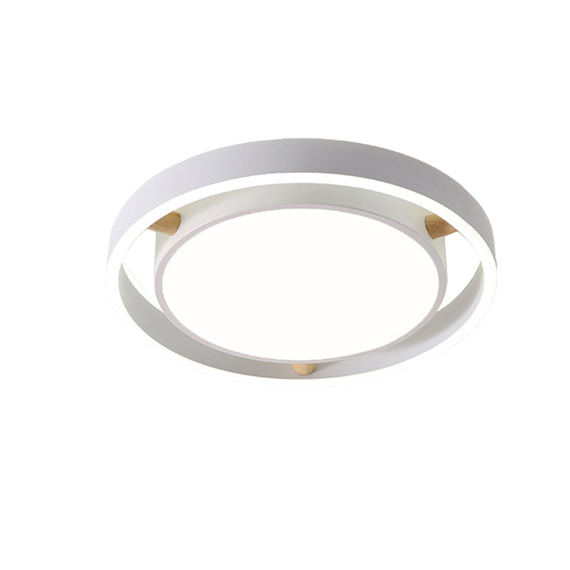 Nordic Style Flush Mount Light Acrylic Metal Ceiling Lamp in Red for Kindergarten White White Clearhalo 'Ceiling Lights' 'Close To Ceiling Lights' 'Close to ceiling' 'Flush mount' Lighting' 175122