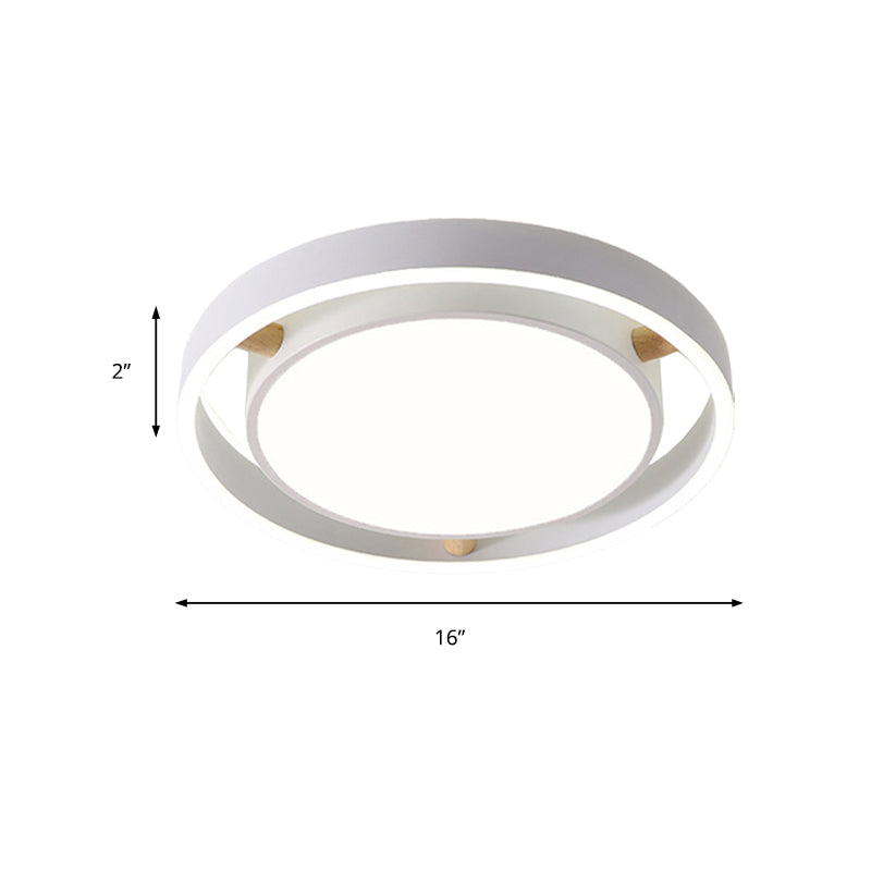 Nordic Style Flush Mount Light Acrylic Metal Ceiling Lamp in Red for Kindergarten Clearhalo 'Ceiling Lights' 'Close To Ceiling Lights' 'Close to ceiling' 'Flush mount' Lighting' 175124