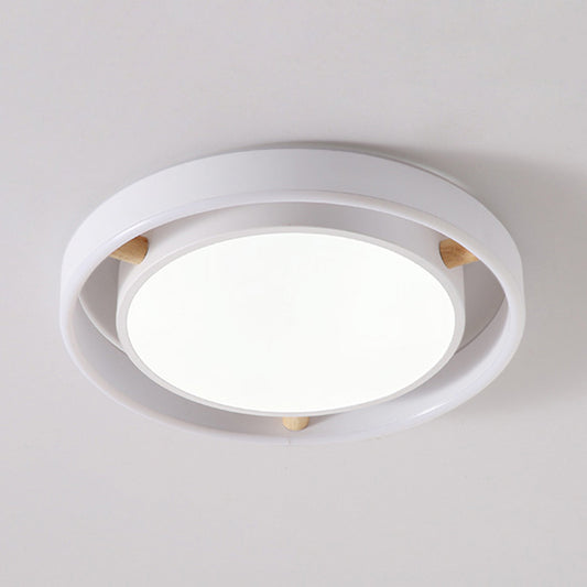 Nordic Style Flush Mount Light Acrylic Metal Ceiling Lamp in Red for Kindergarten Clearhalo 'Ceiling Lights' 'Close To Ceiling Lights' 'Close to ceiling' 'Flush mount' Lighting' 175125