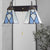 Conical Stained Glass Wall Light Fixture Tiffany 2 Heads Blue/Orange Sconce Lighting with Pull Chain Blue Clearhalo 'Industrial' 'Middle century wall lights' 'Tiffany wall lights' 'Tiffany' 'Wall Lamps & Sconces' 'Wall Lights' Lighting' 175248