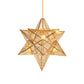 14"/18" Wide Etched Star Pendant Lighting Post-Modern Metal 1 Light Gold Hanging Ceiling Light Clearhalo 'Ceiling Lights' 'Modern Pendants' 'Modern' 'Pendant Lights' 'Pendants' Lighting' 175424
