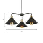 3/4/5 Heads Conical Chandelier Lamp Industrial Style Black Metallic Hanging Light for Dining Table Clearhalo 'Cast Iron' 'Ceiling Lights' 'Chandeliers' 'Industrial Chandeliers' 'Industrial' 'Metal' 'Middle Century Chandeliers' 'Rustic Chandeliers' 'Tiffany' Lighting' 175566