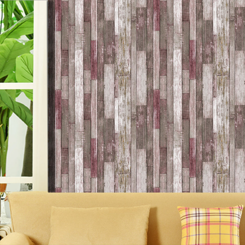 Pastel Painted Wood Wallpaper Roll Waterproofing Farmhouse Sitting Room Wall Art Clearhalo 'Country wall decor' 'Rustic' 'Wallpaper' Wall Decor' 1756689