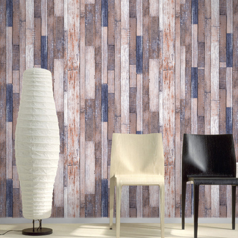 Pastel Painted Wood Wallpaper Roll Waterproofing Farmhouse Sitting Room Wall Art Clearhalo 'Country wall decor' 'Rustic' 'Wallpaper' Wall Decor' 1756692