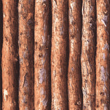 Farmhouse Wallpaper Roll Dark Color Wood Pole Patterned Wall Art, 33' L x 20.5" W Light Brown Clearhalo 'Country wall decor' 'Rustic' 'Wallpaper' Wall Decor' 1756768