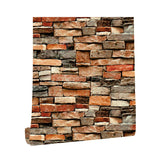Colorful Brick Wallpaper Roll Industrial Smooth Wall Art for Cloth Shop, Peel and Stick Clearhalo 'Industrial wall decor' 'Industrial' 'Wallpaper' Wall Decor' 1756787
