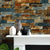 Multicolored Brick Wallpaper Peel off Industrial Bedroom Wall Covering, 19.5' x 17.5" Brown Clearhalo 'Industrial wall decor' 'Industrial' 'Wallpaper' Wall Decor' 1756817