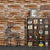 Brown Cyberpunk Wallpaper Roll 29.1-sq ft Brick Effect Wall Art for Living Room, Stick On Brown Clearhalo 'Industrial wall decor' 'Industrial' 'Wallpaper' Wall Decor' 1756833