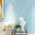Unpasted Bright Brick Wallpaper Roll House Interior Construction Wall Art, 57.1-sq ft Blue Clearhalo 'Country wall decor' 'Rustic' 'Wallpaper' Wall Decor' 1756868