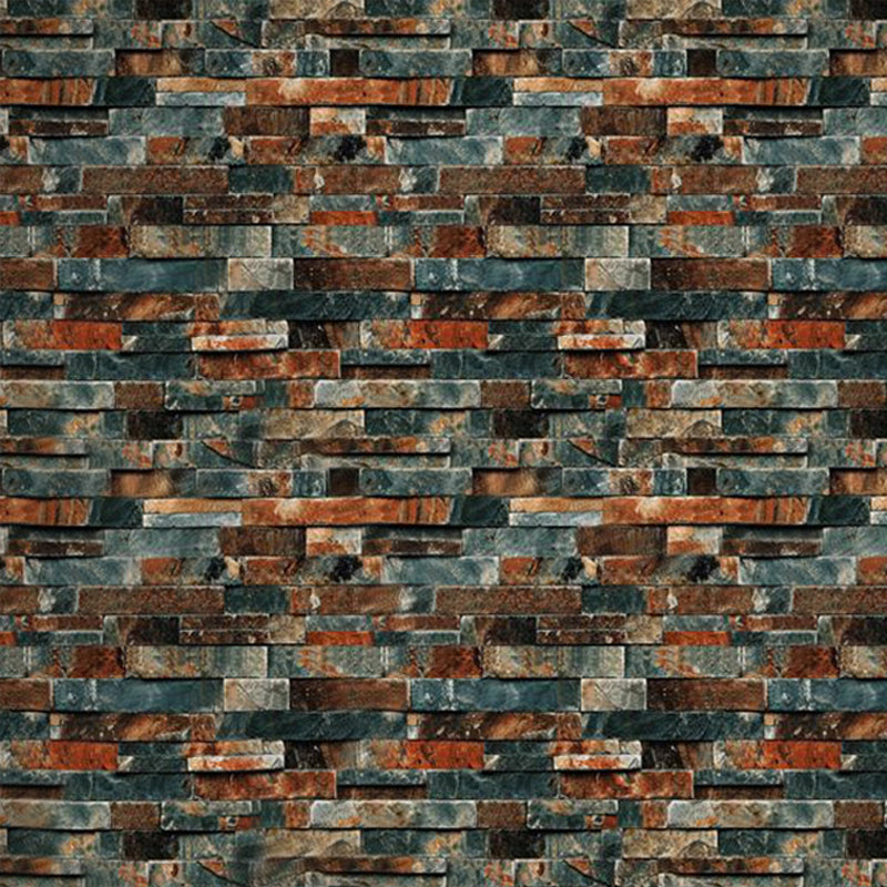 Brickwork Wallpaper Roll Dark Color Industrial Style Wall Decor for Sitting Room Clearhalo 'Industrial wall decor' 'Industrial' 'Wallpaper' Wall Decor' 1756887