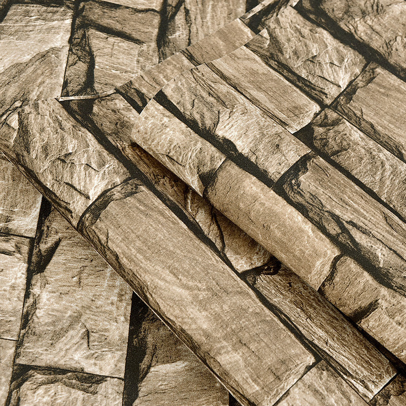 Moisture Resistant Brick Look Wallpaper 33' L x 20.5" W Rustic Wall Covering for Restaurant Clearhalo 'Country wall decor' 'Rustic' 'Wallpaper' Wall Decor' 1756922