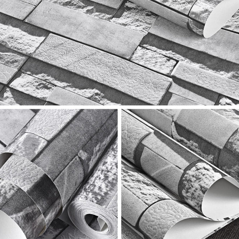 Moisture Resistant Brick Look Wallpaper 33' L x 20.5" W Rustic Wall Covering for Restaurant Clearhalo 'Country wall decor' 'Rustic' 'Wallpaper' Wall Decor' 1756928