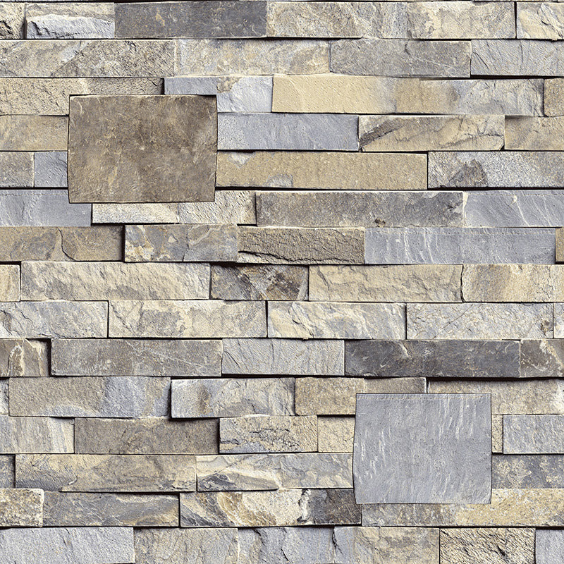 Steampunk Fake Brick Wallpaper Light Color Waterproofing Wall Covering for Restaurant Clearhalo 'Industrial wall decor' 'Industrial' 'Wallpaper' Wall Decor' 1756975