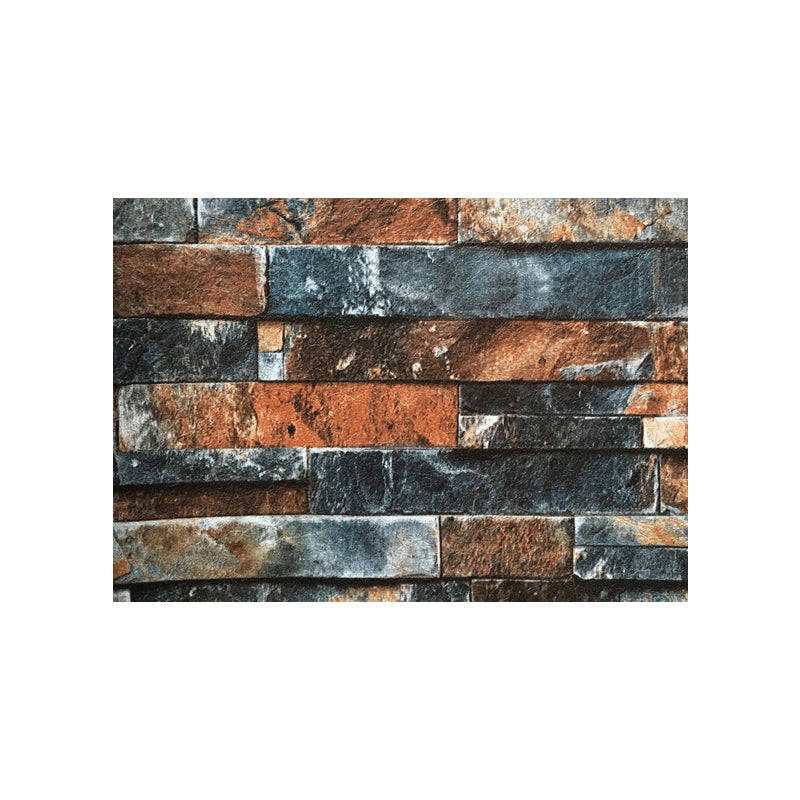 Brick Wallpaper Roll Cyberpunk Moisture Resistant Sitting Room Wall Decor, 57.1-sq ft Clearhalo 'Industrial wall decor' 'Industrial' 'Wallpaper' Wall Decor' 1756996