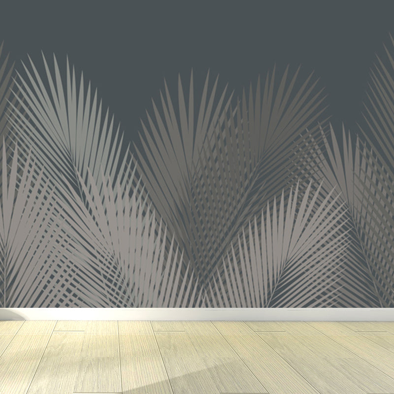 Pastel Color Leaves Mural Wallpaper Moisture-Proof Wall Covering for Living Room Clearhalo 'Wall Decor' 'Wall Mural' 1757084