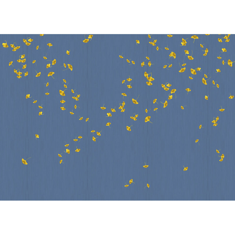 Pastel Color Leaves Mural Wallpaper Moisture-Proof Wall Covering for Living Room Clearhalo 'Wall Decor' 'Wall Mural' 1757090