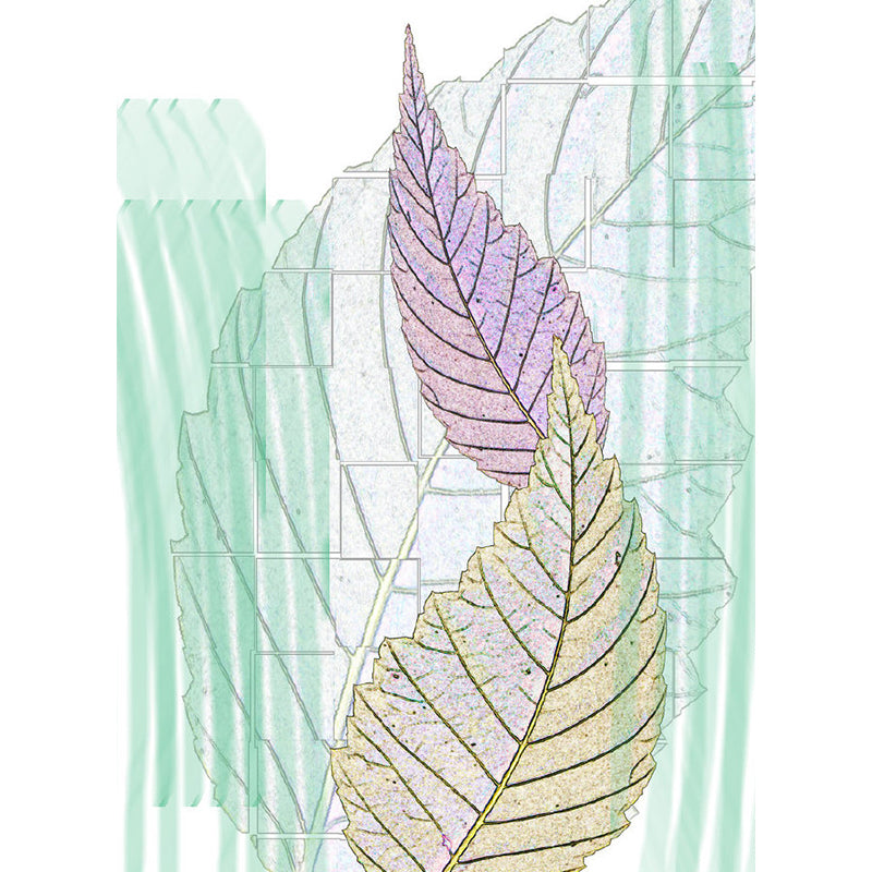 Soft Color Contemporary Mural Wallpaper Huge Botanical Wall Decor for Living Room Clearhalo 'Wall Decor' 'Wall Mural' 1757145