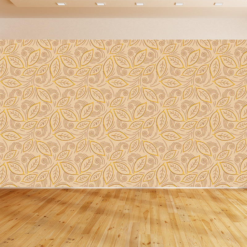 Various Leaves Wall Mural for Dining Room Illustration Wall Decor, Custom Printed Clearhalo 'Wall Decor' 'Wall Mural' 1757183