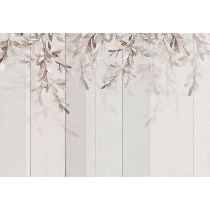 Various Leaves Wall Mural for Dining Room Illustration Wall Decor, Custom Printed Clearhalo 'Wall Decor' 'Wall Mural' 1757195